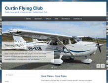 Tablet Screenshot of curtinflyingclub.com.au